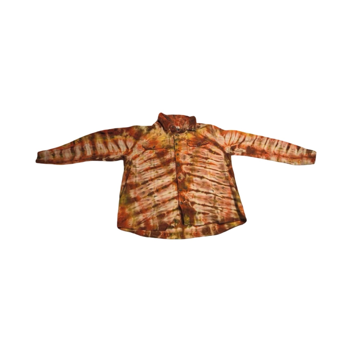 Magellan outdoors XL long sleeve button down flannel reverse dyed by air Bear wear