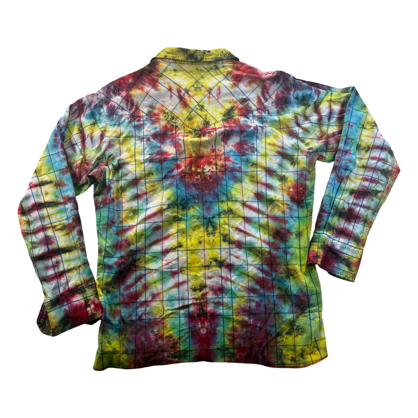 Large Wrangler long sleeve Tie-dye western ware by air bear wear