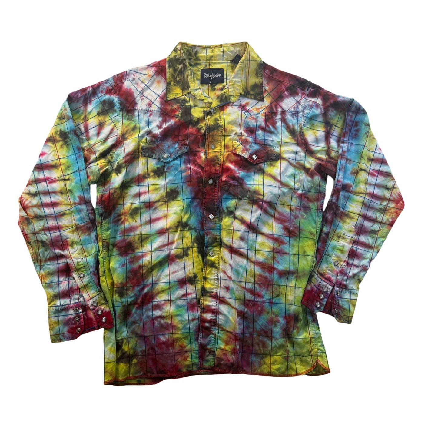 Large Wrangler long sleeve Tie-dye western ware by air bear wear