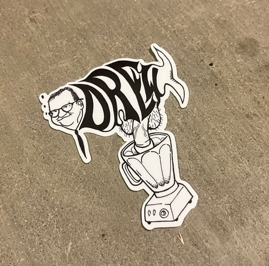 Drew Carey phish in a blender