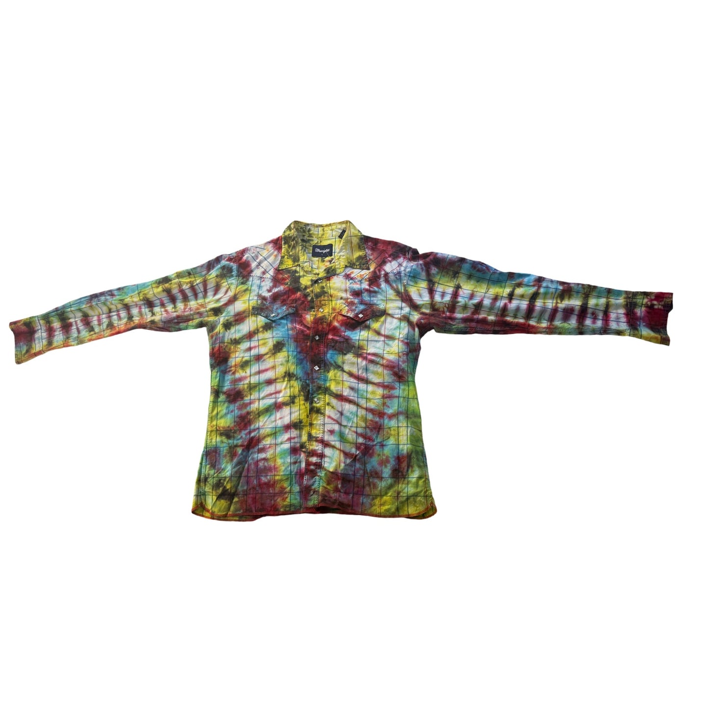 Large Wrangler long sleeve Tie-dye western ware by air bear wear